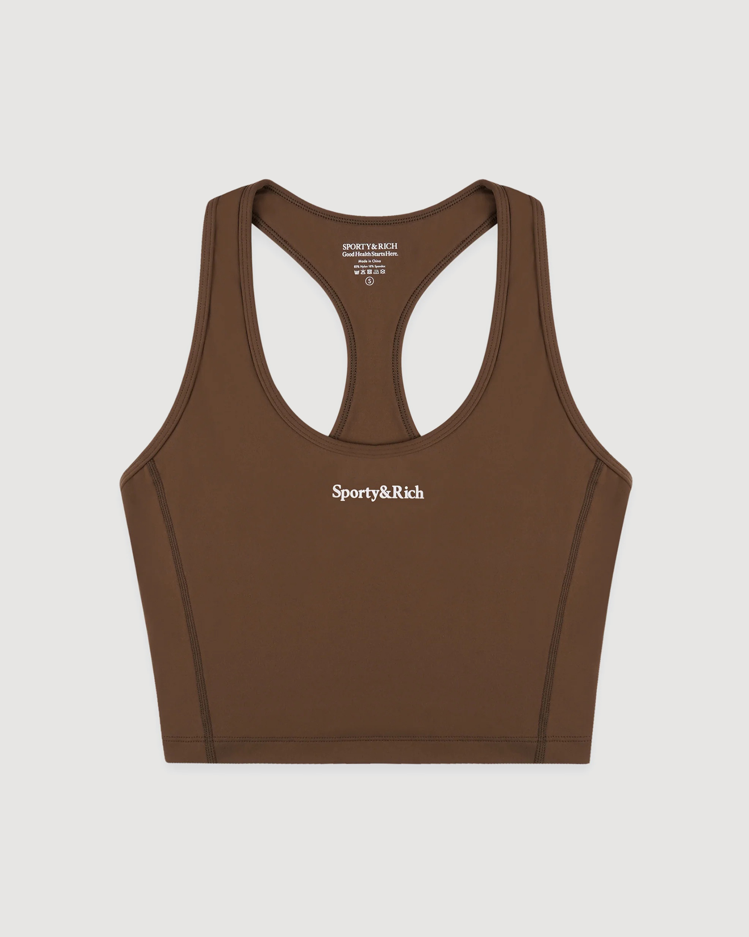 Serif logo sports tank